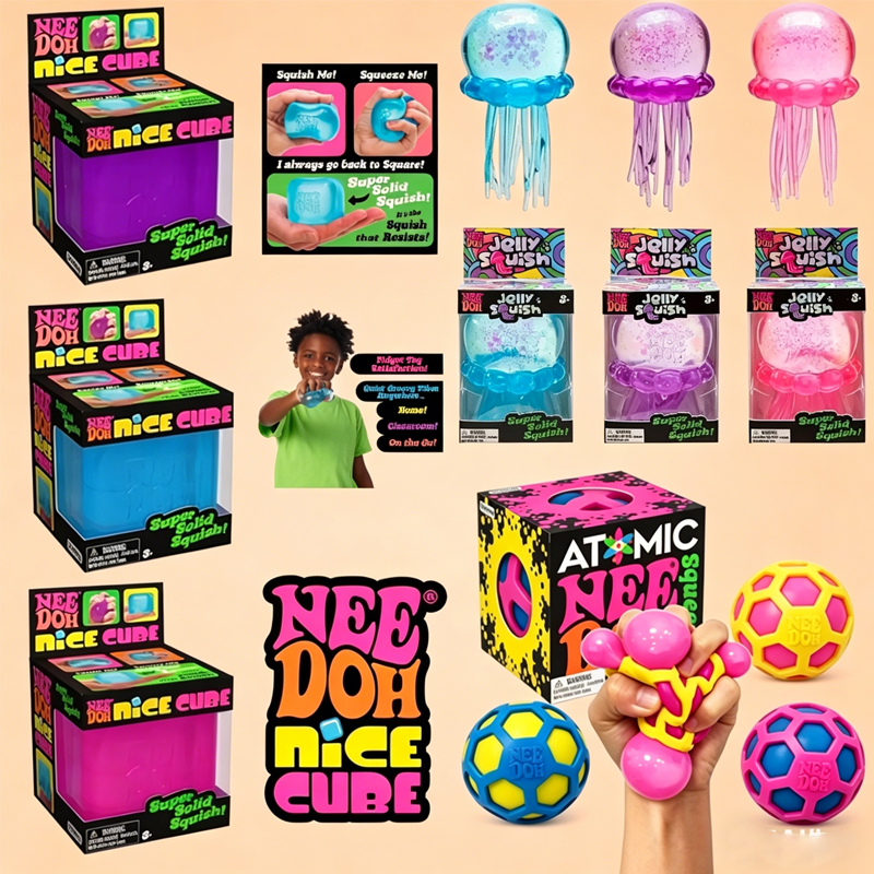 Cocktail Shaker Set - New NeeDoh Squishy Schylling/// Atomic Stress