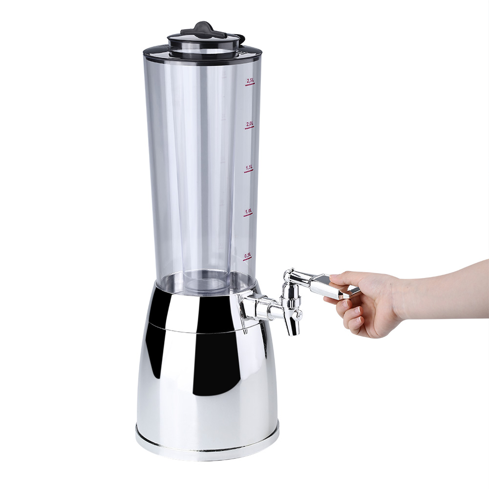 Wine To Beer Alcohol - 2.5L Beer Beverage Dispenser Ice Tube