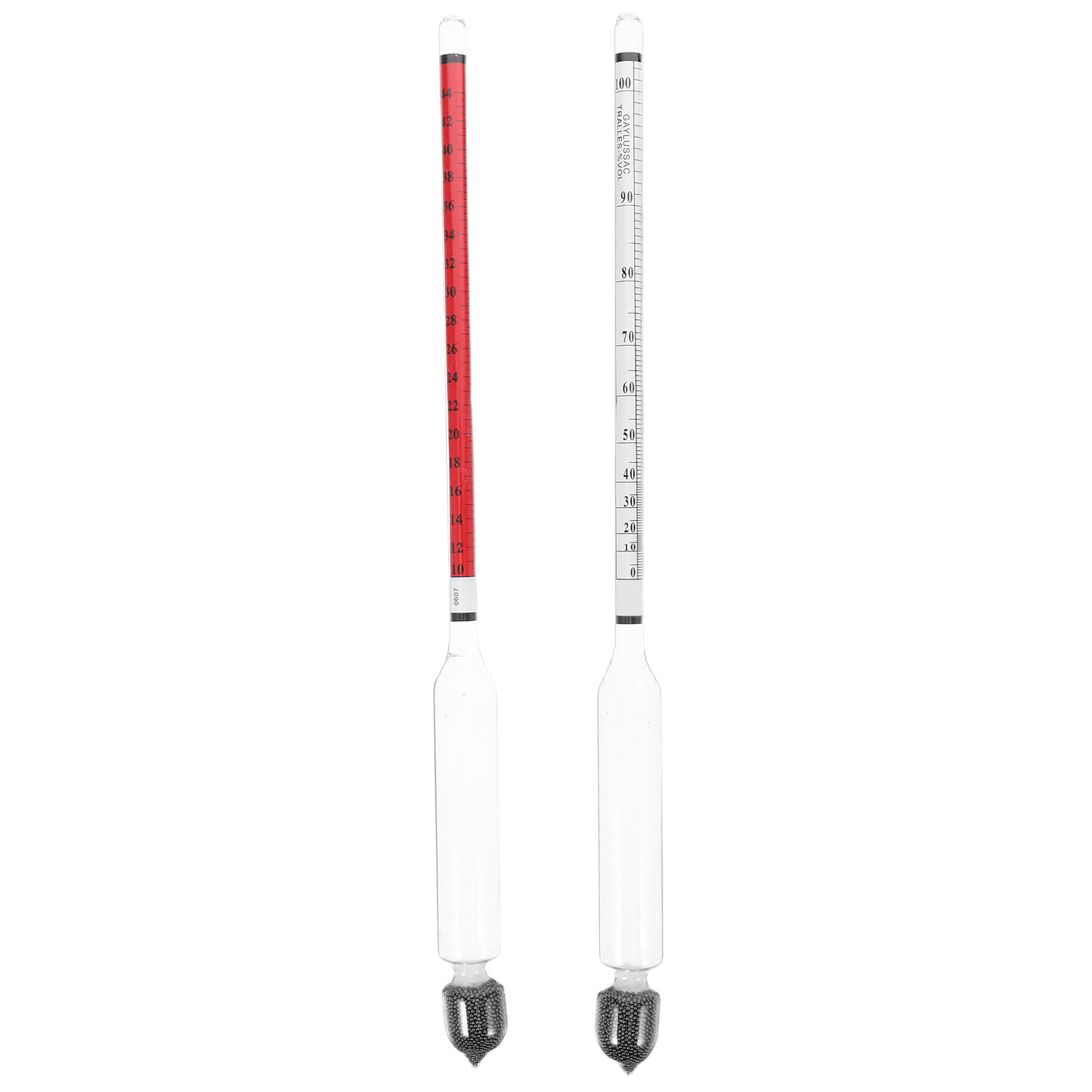 Wine To Beer Alcohol - 2Pcs Dual Scale Alcohol Hydrometer High