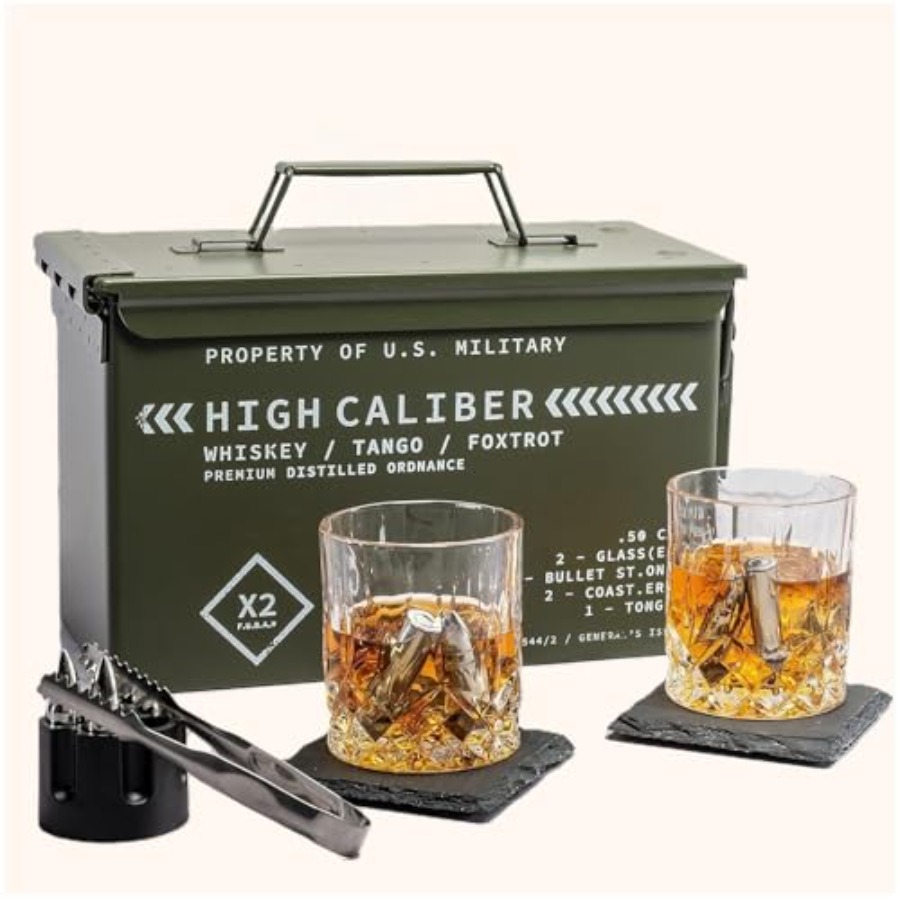 Whiskey Stone Set - Whiskey Glasses and Stones in Unique