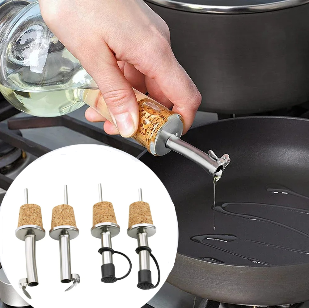 Wine Beer And Spirits - 1PC Red Wine Cork Pourer Stainless