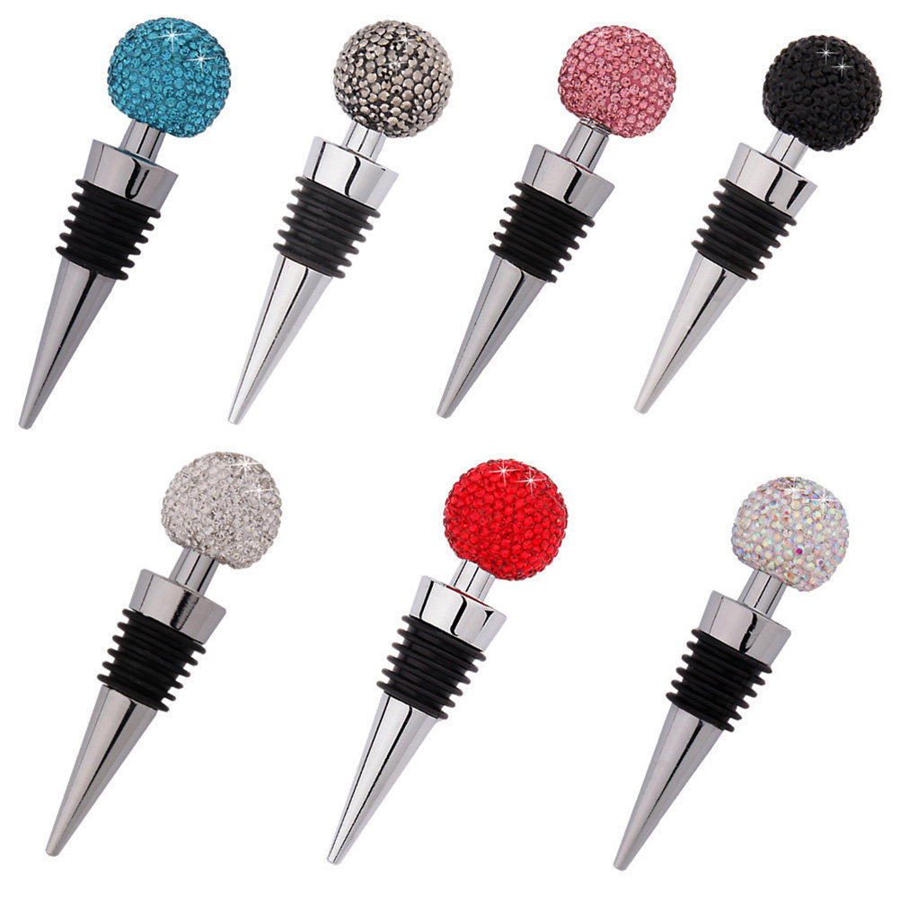 Wine Beer Restaurant - Diamond Accented Zinc Alloy Wine Stopper
