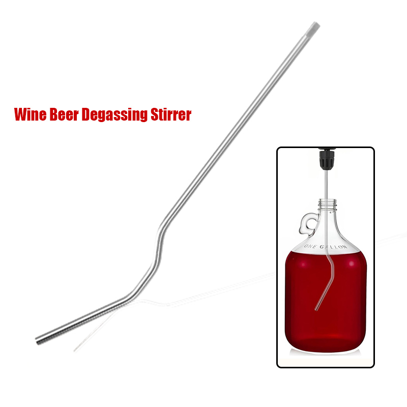 Wine Mix With Beer - Whip Degassing Stirrer Stainless Steel Wine