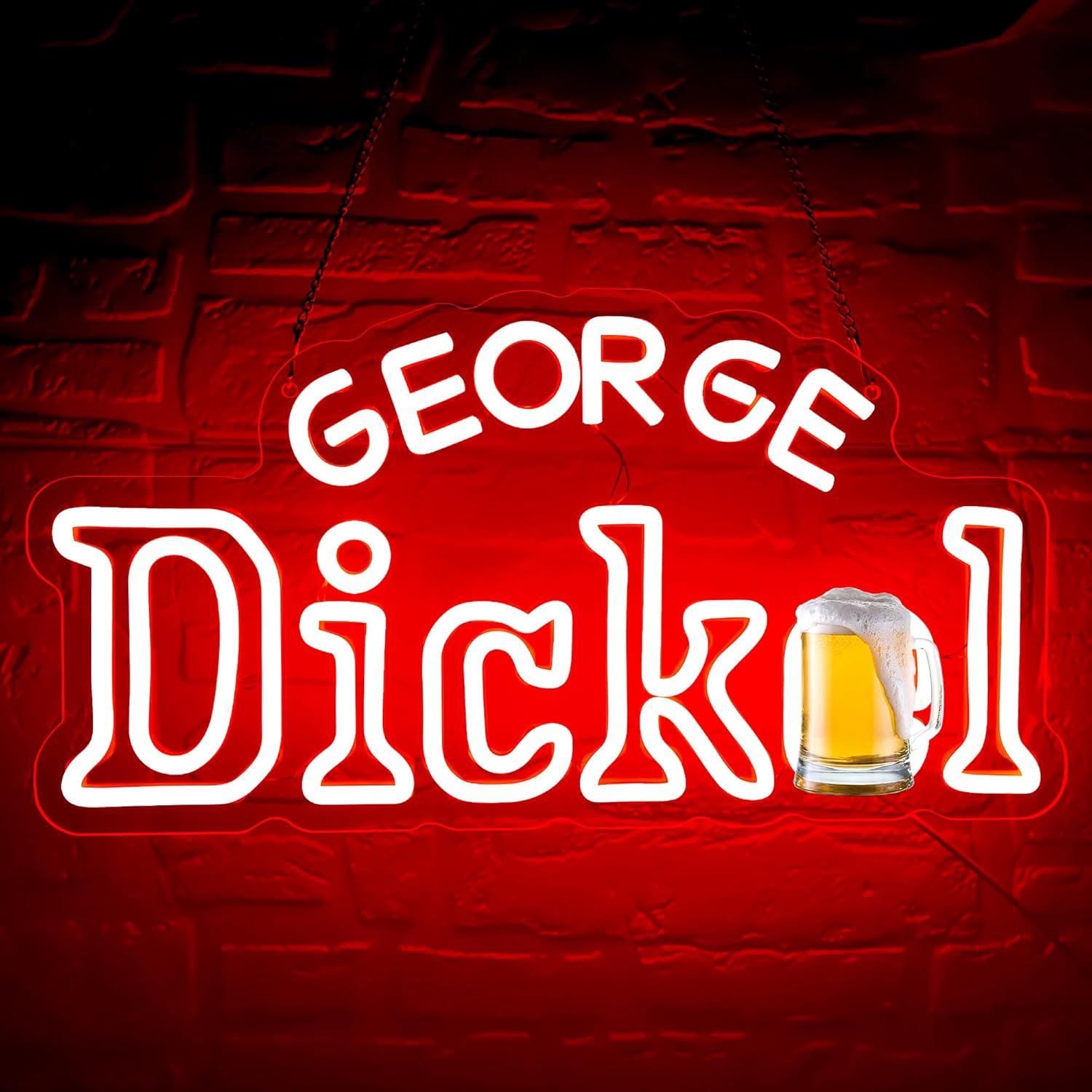 Beer & Wine Downtown - Whisky Neon Sign Business Art Wall