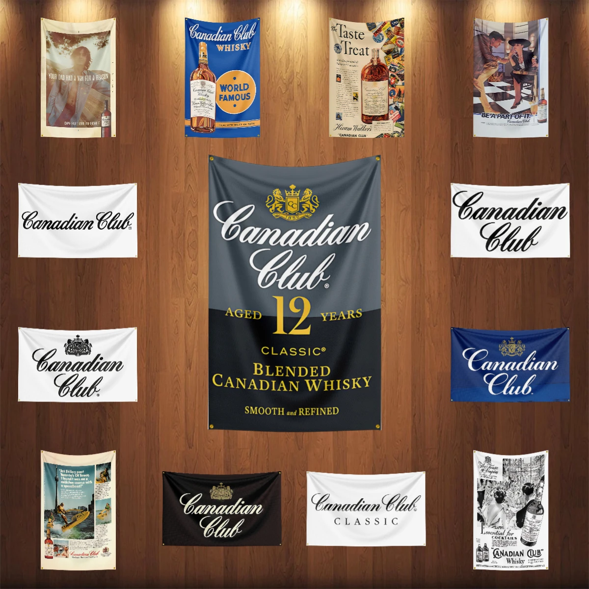 Wine To Beer Alcohol - 3×5ft whisky C-canadian clubs Flag Polyester