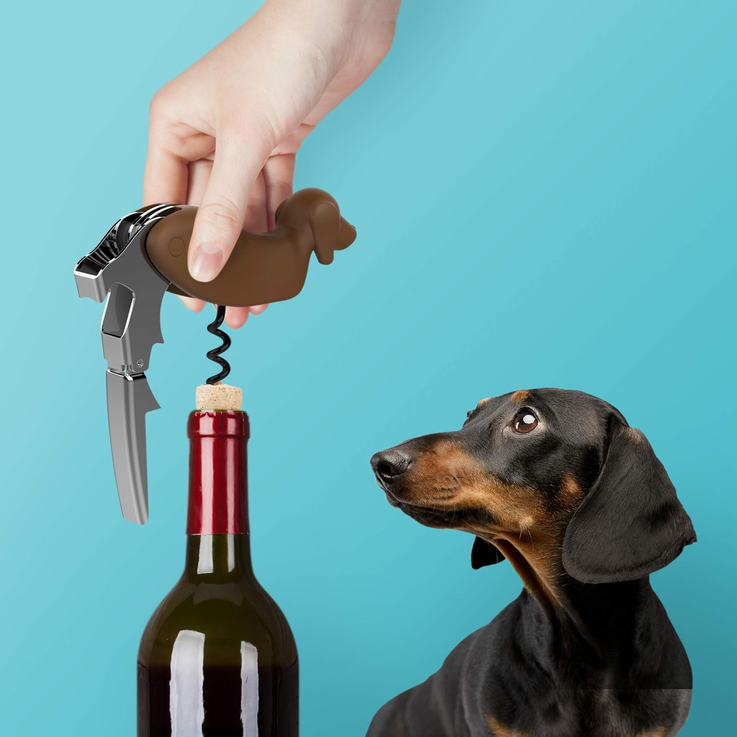 Wine In Beer Bottle - Dog Wine Bottle Opener Corkscrew with