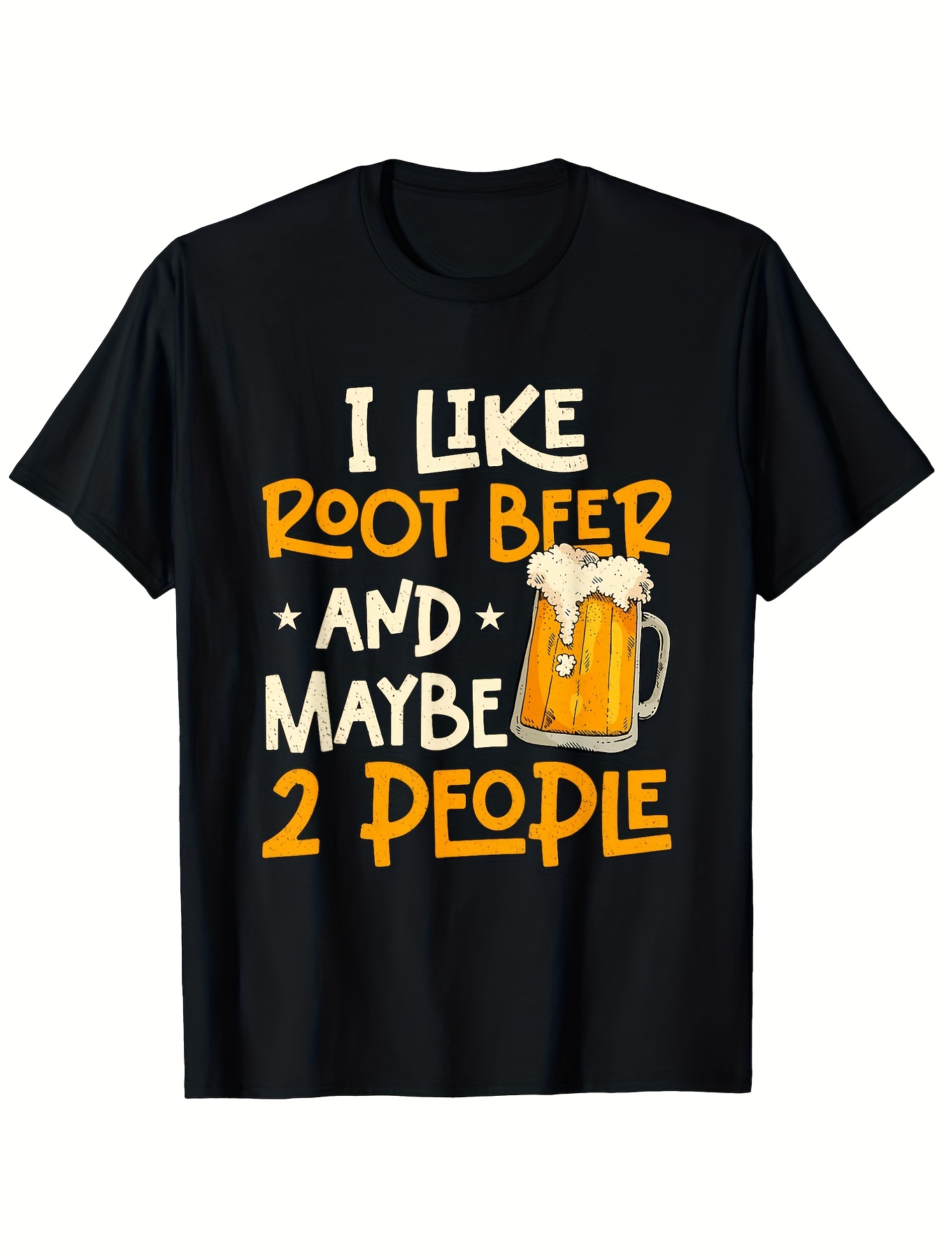 Beer & Wine Downtown - Funny Root Beer T-Shirt for Men