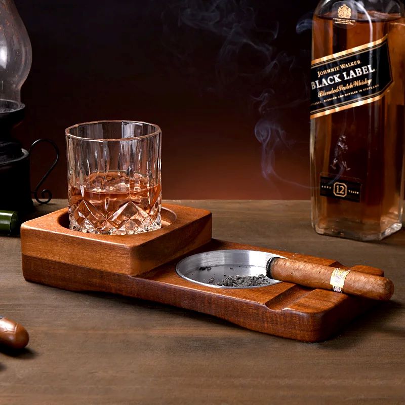 Whiskey Stone Set - Creative 2-In-1 Whiskey Wine Glass Holder