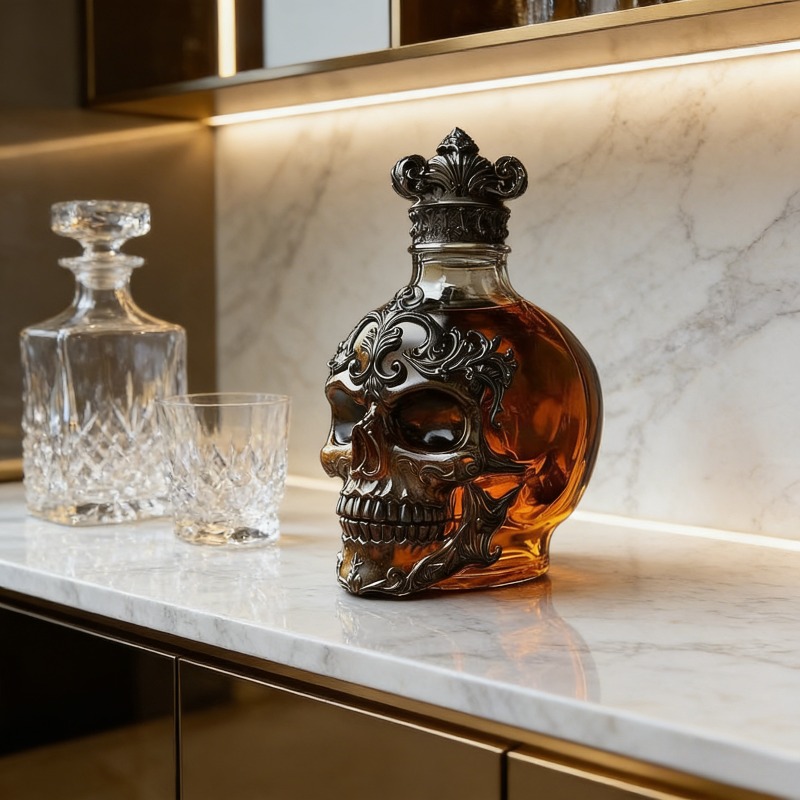 Gothic Skull Shaped Whiskey De - Wine Beer And Spirits avis et prix