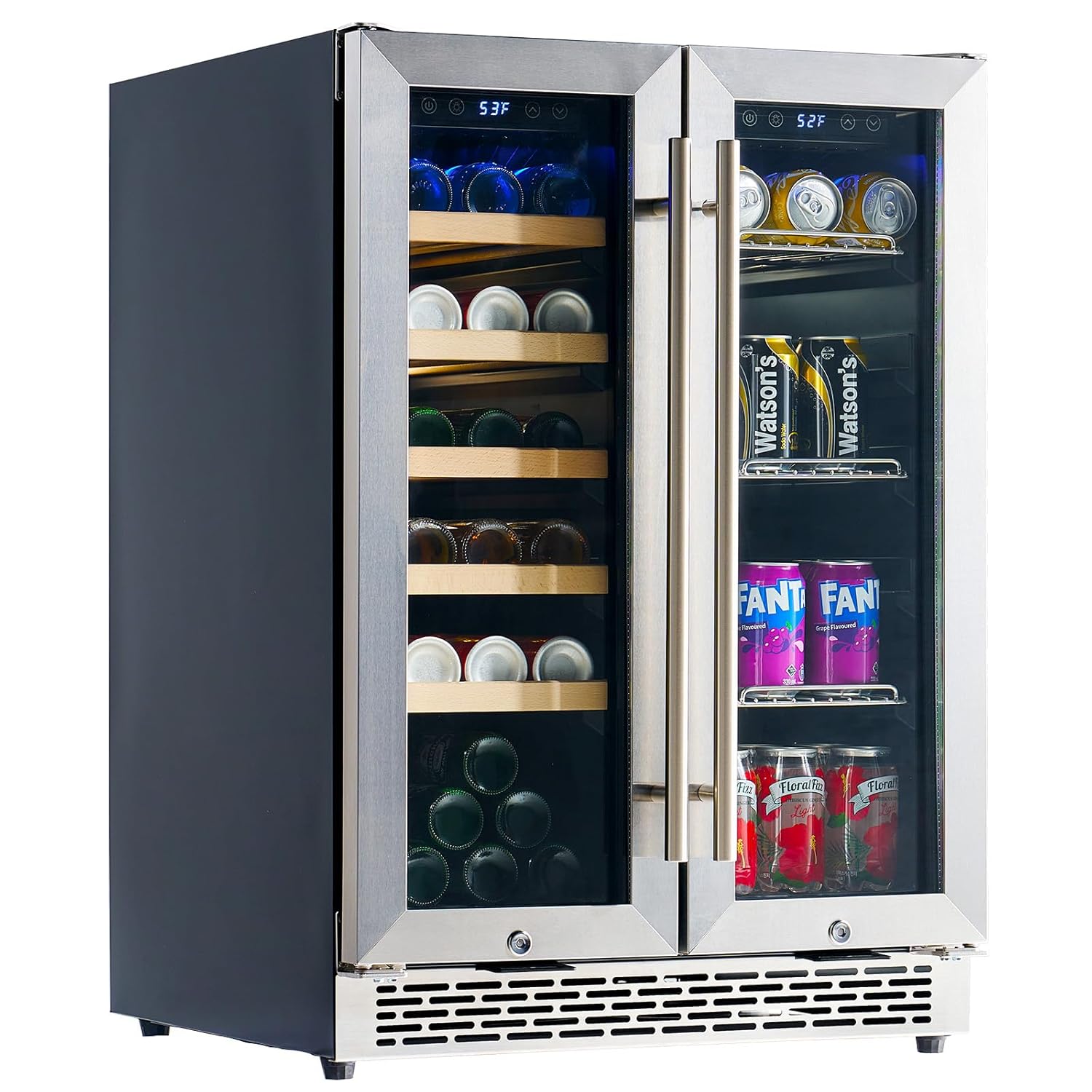 Beverage Refrigerator - 24-Inc - Wine Beer Dual Zone avis et prix