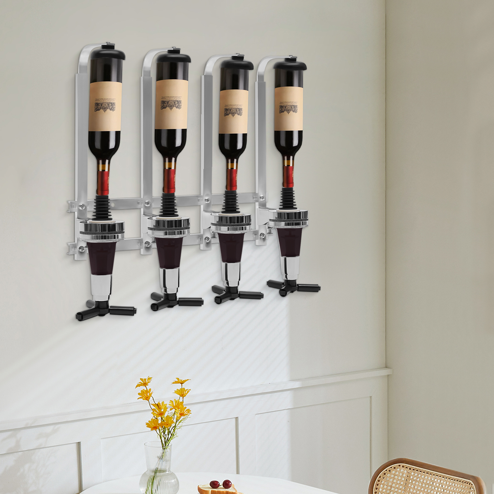 Modern 4 Bottle Dispenser Whis - Wine To Beer Alcohol avis et prix