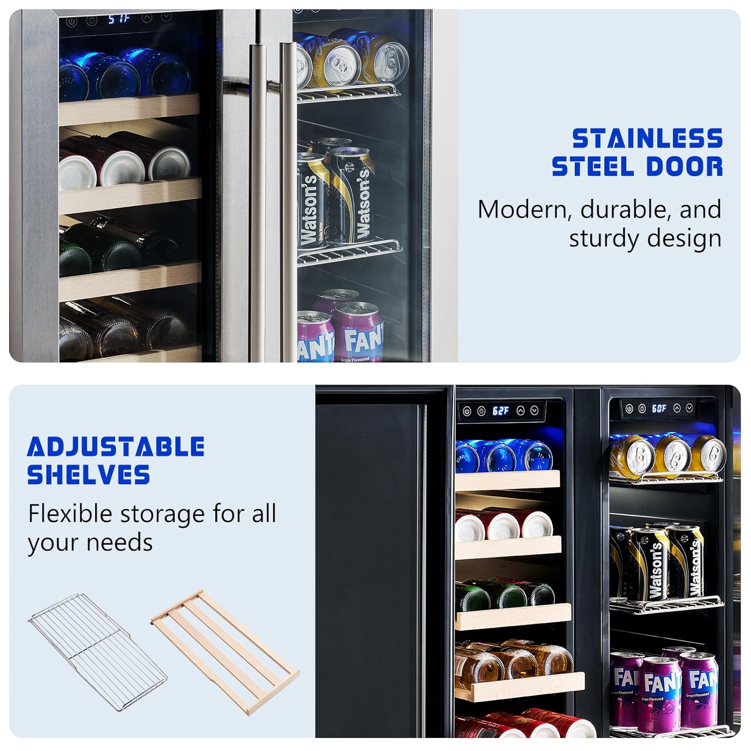 Beverage Refrigerator - 24-Inc - Wine Beer Dual Zone avis et prix