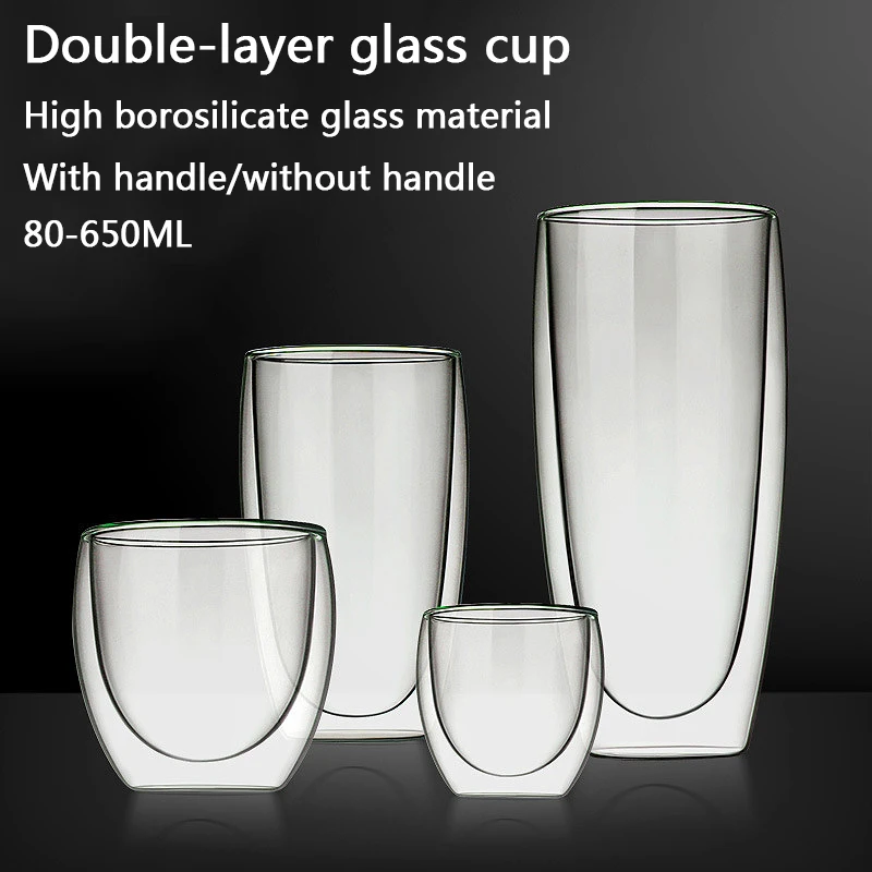 Transparent Glass Coffee Cup M - Wine Vodka Beer avis et prix