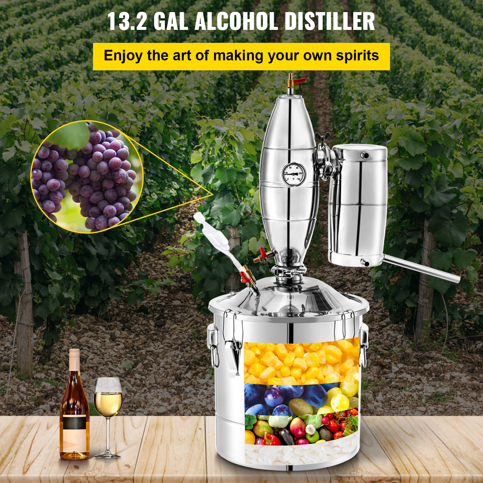 20L 30L 50L 70L Alcohol Distil - Wine To Beer Alcohol avis et prix