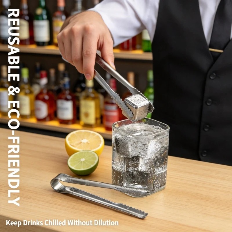 Stainless Steel Ice Cubes Reus - Whiskey Stone Set avis et prix