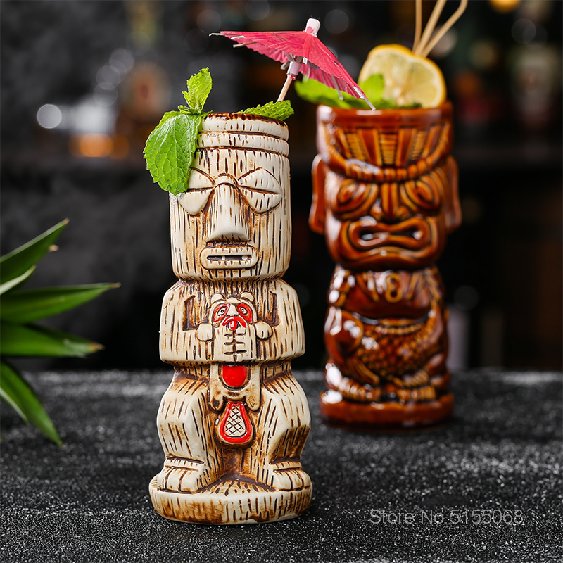 Tiki Mug Ceramic Cocktail Glas - Wine Mix With Beer avis et prix