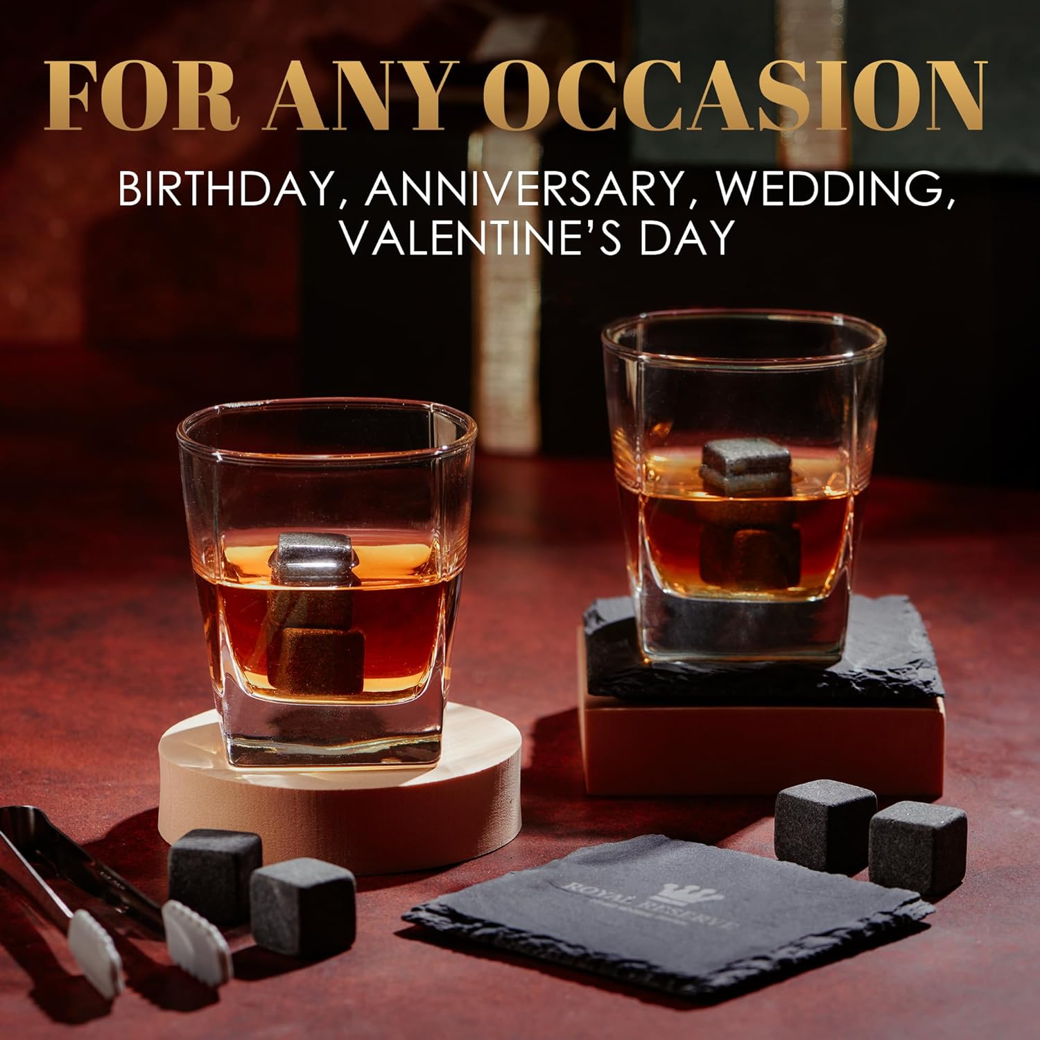 Whiskey Stones Gift Set with G - Whiskey Stone Set avis et prix