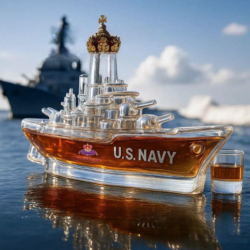 Novelty Warship Design Whiskey - Wine Beer And Spirits avis et prix