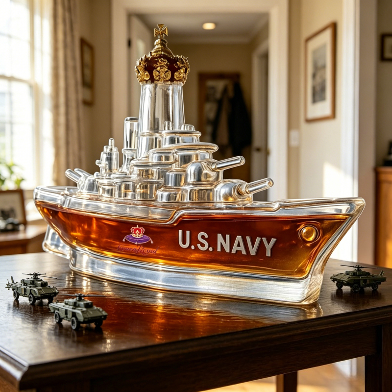 Novelty Warship Design Whiskey - Wine Beer And Spirits avis et prix