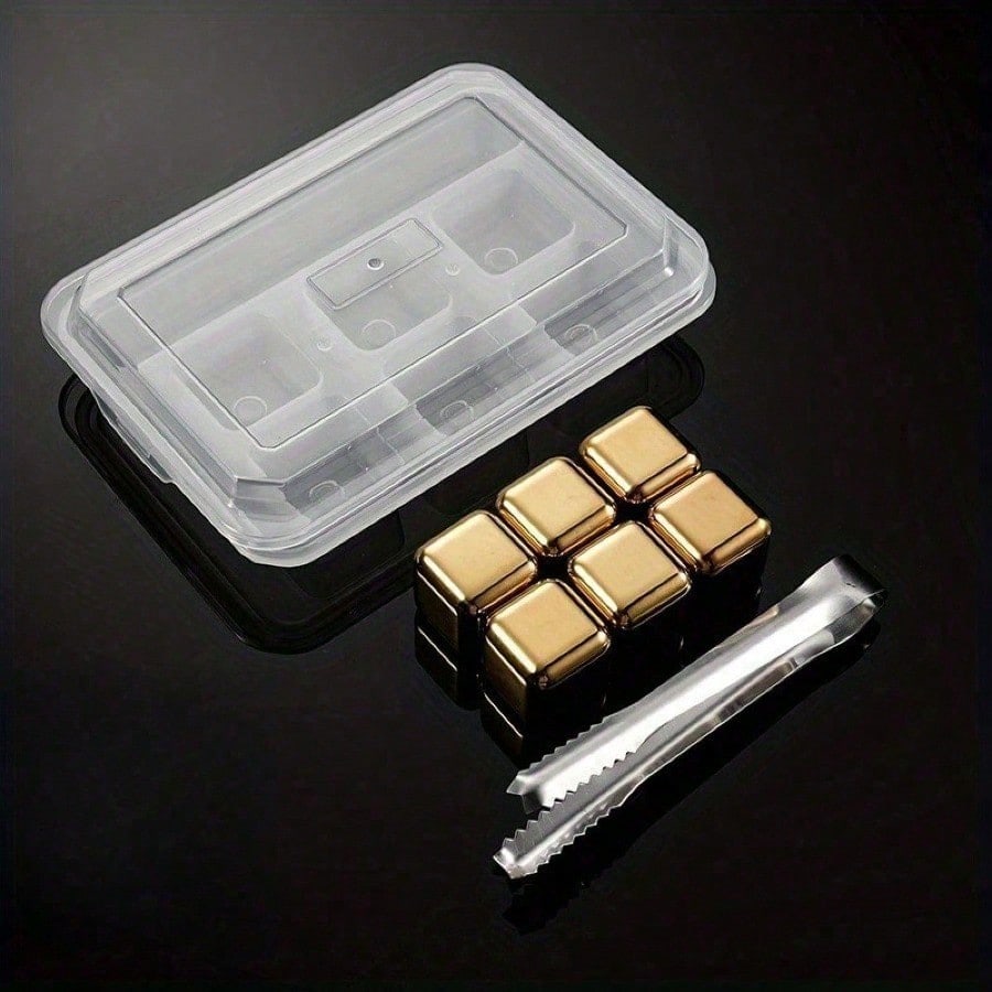 8pcs Stainless Steel Ice Cubes - Whiskey Stone Set avis et prix