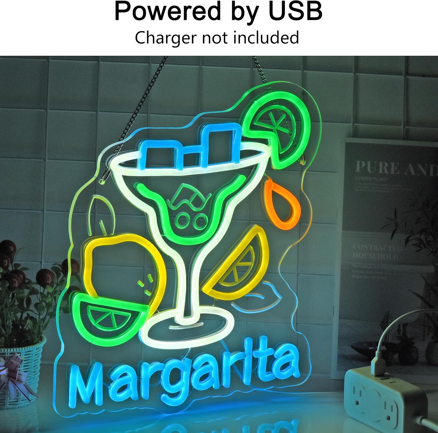 Margarita Neon Sign Wall Art D - Beer & Wine Downtown avis et prix