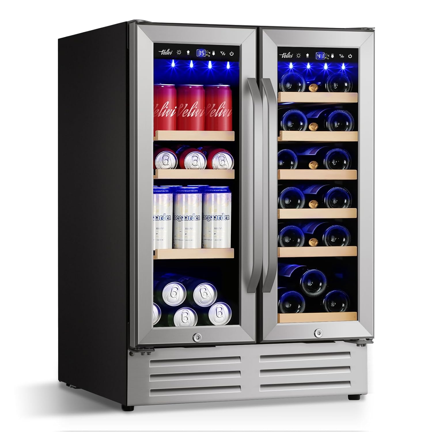 24 Inch Beverage Refrigerator  - Wine Beer Dual Zone avis et prix