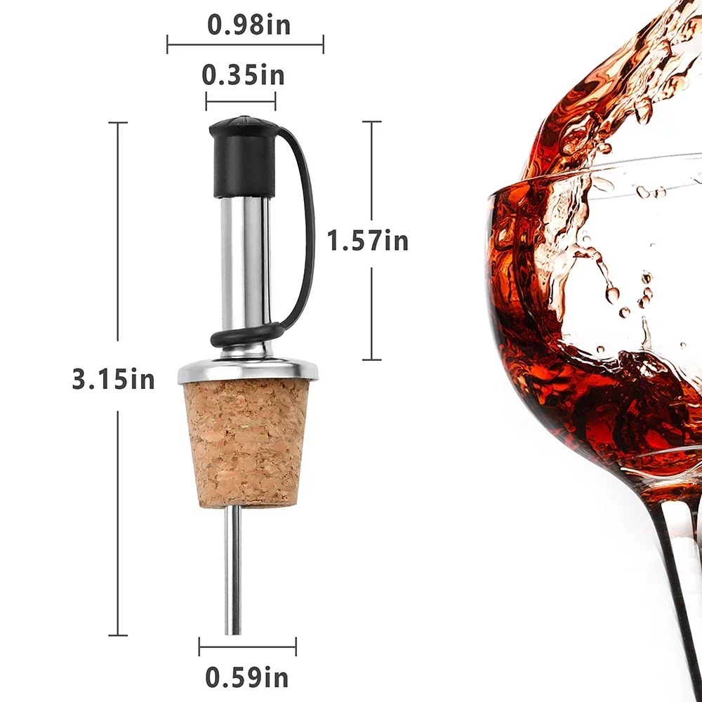 1PC Red Wine Cork Pourer Stain - Wine Beer And Spirits avis et prix