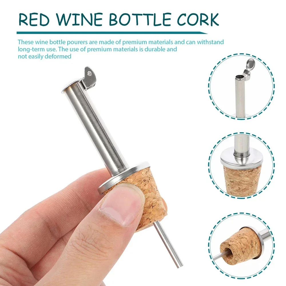 1PC Red Wine Cork Pourer Stain - Wine Beer And Spirits avis et prix