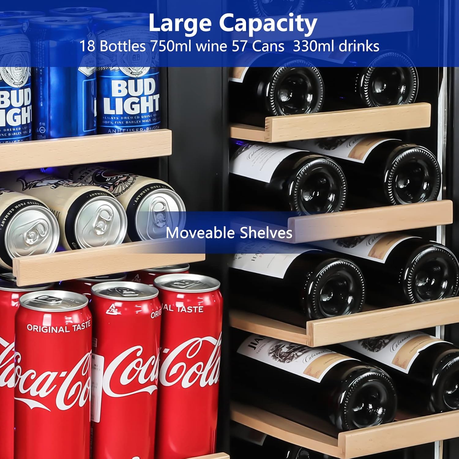 Wine and Beverage Refrigerator - Wine Beer Dual Zone avis et prix