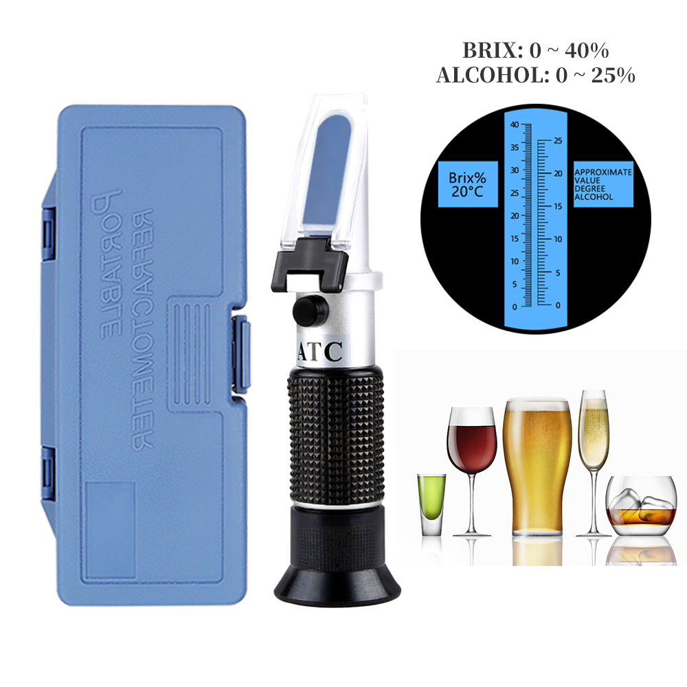 2 in 1 Handheld Alcohol Brix R - Wine To Beer Alcohol avis et prix