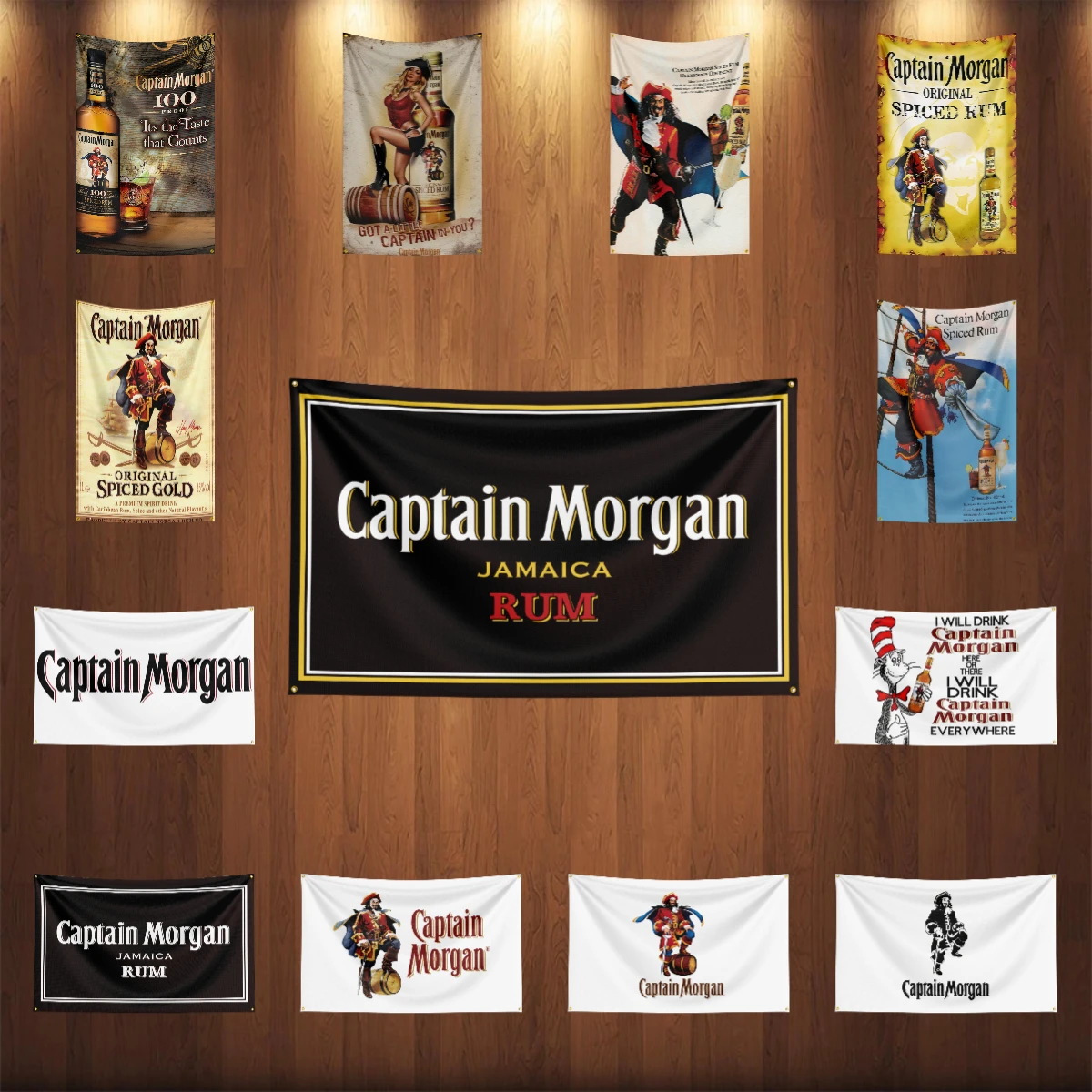 3×5ft C-Captain Morgans rum Fl - Wine To Beer Alcohol avis et prix