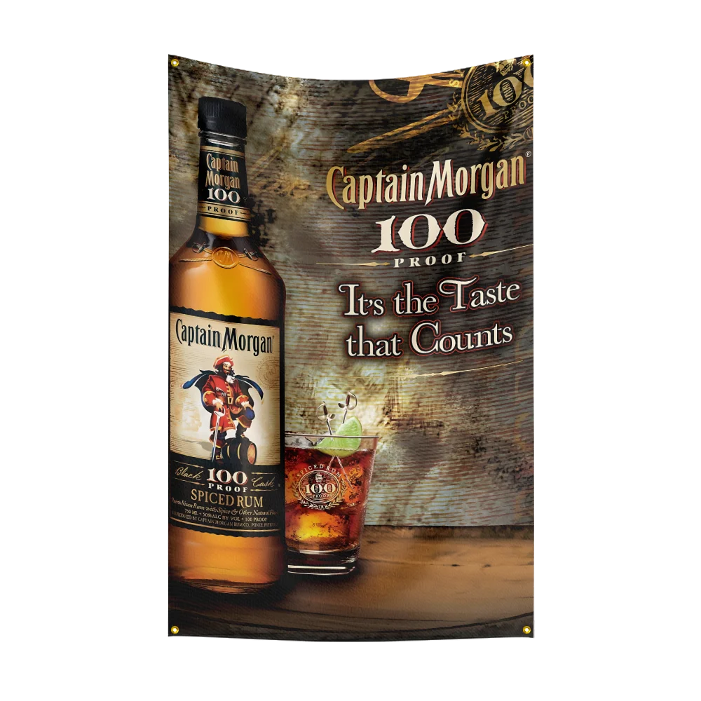 3×5ft C-Captain Morgans rum Fl - Wine To Beer Alcohol avis et prix