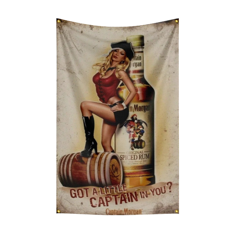 3×5ft C-Captain Morgans rum Fl - Wine To Beer Alcohol avis et prix