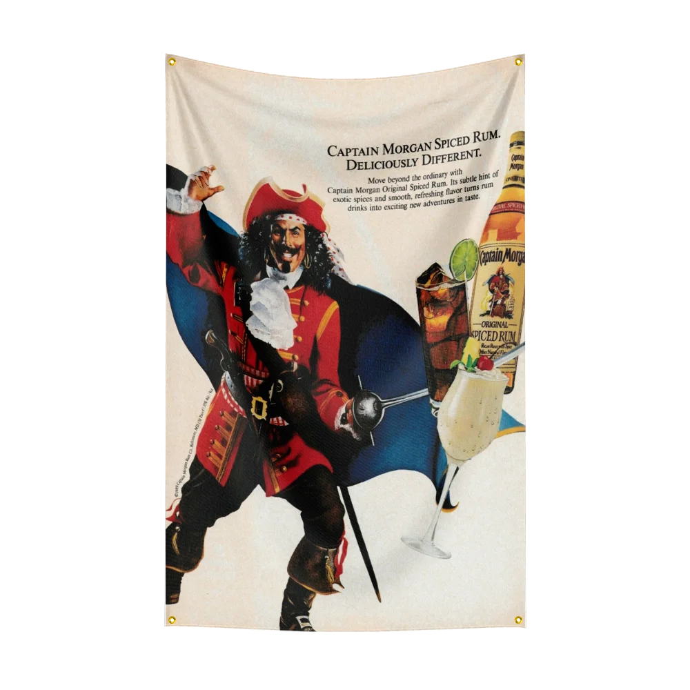 3×5ft C-Captain Morgans rum Fl - Wine To Beer Alcohol avis et prix