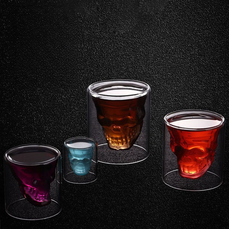 Double Wall Skull Head Crystal - Wine Vodka Beer avis et prix