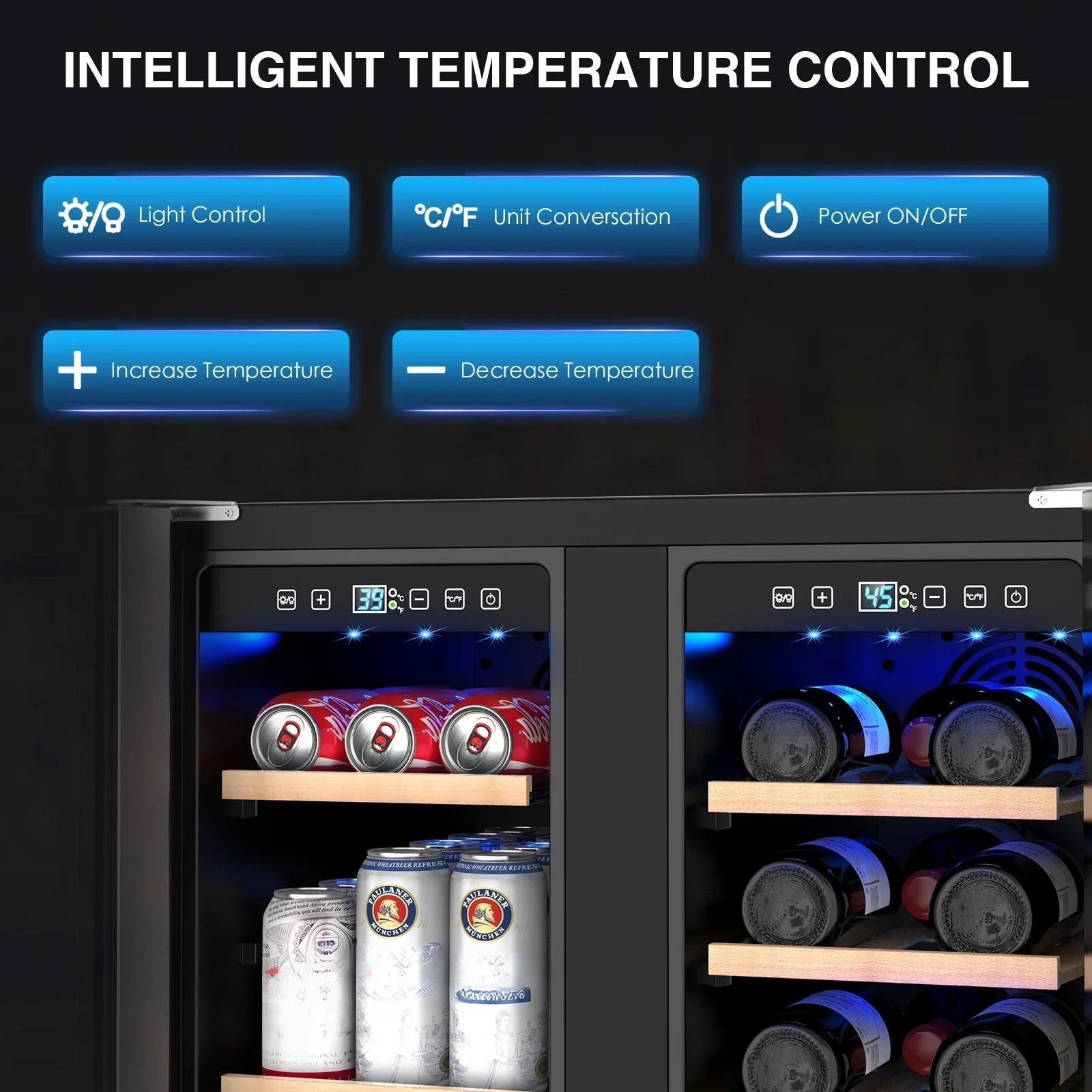 Wine and Beverage Refrigerator - Wine Beer Dual Zone avis et prix