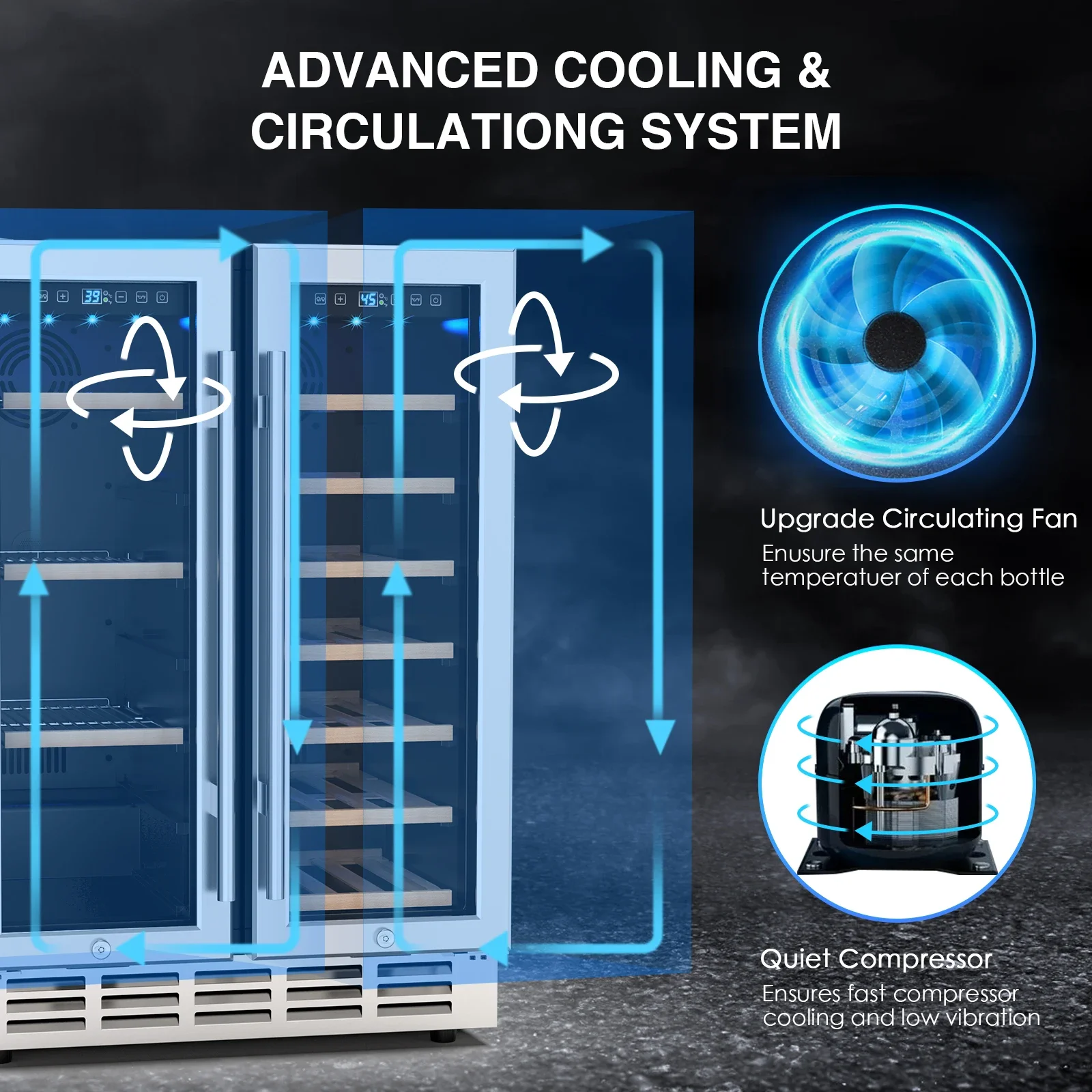 SAT Wine and Beverage Refriger - Wine Beer Dual Zone avis et prix