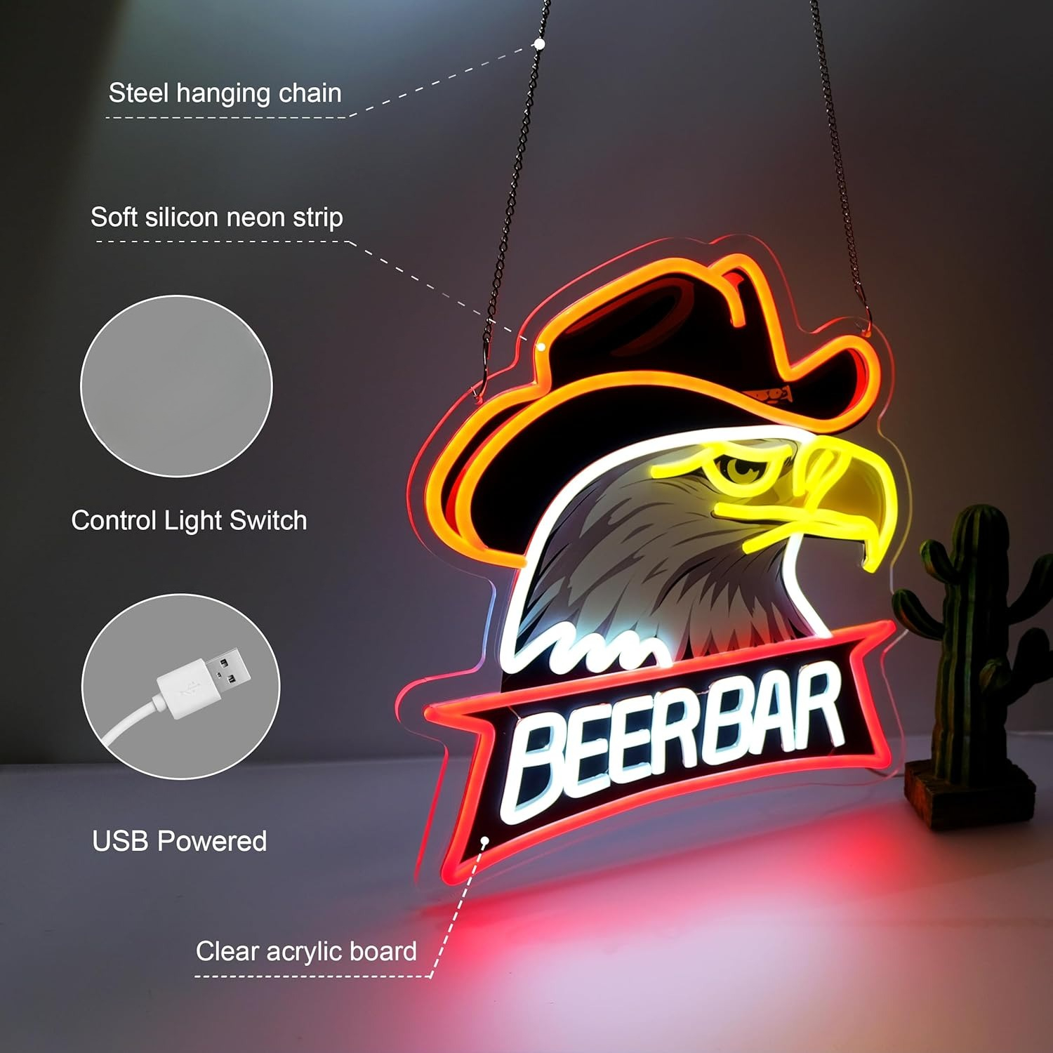 Beer Bar Neon Sign Business Ar - Beer & Wine Downtown avis et prix