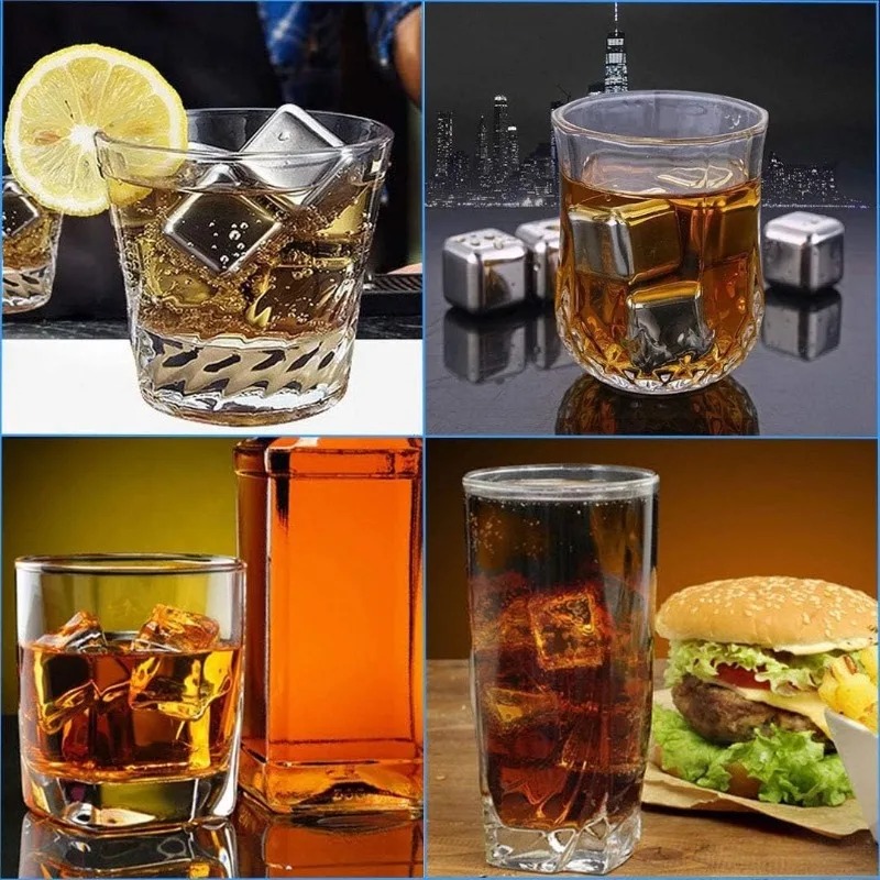 Reusable Chilling Stones 4/6/8 - Whiskey Stone Set avis et prix