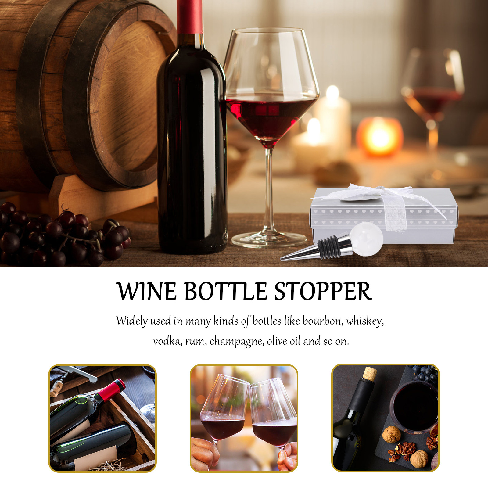 Crystal Ball Wine Bottle Stopp - Wine Vodka Beer avis et prix