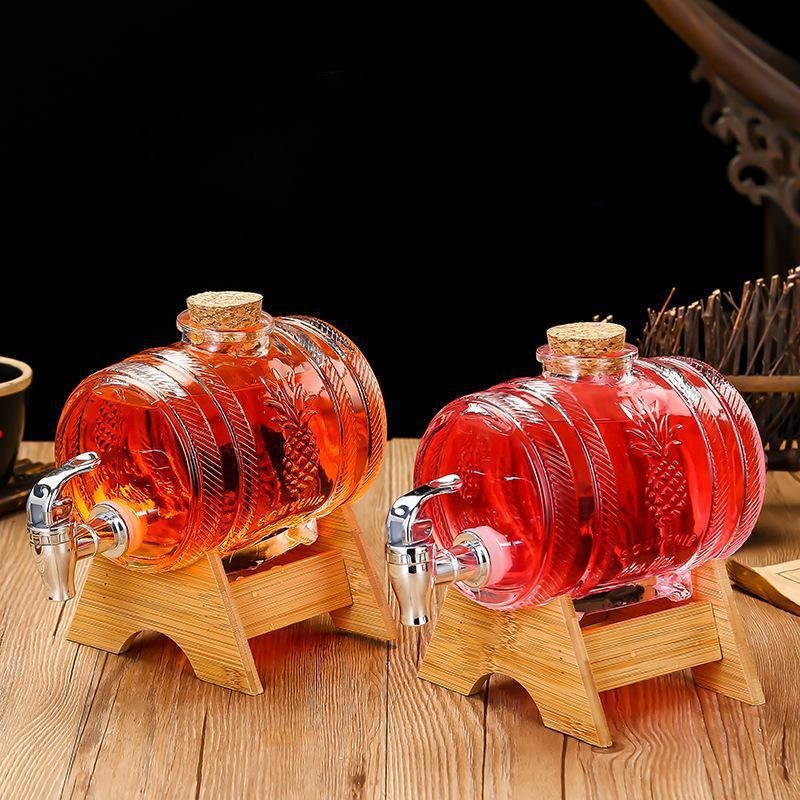 1L Glass Whiskey Barrel Wine B - Wine To Beer Alcohol avis et prix