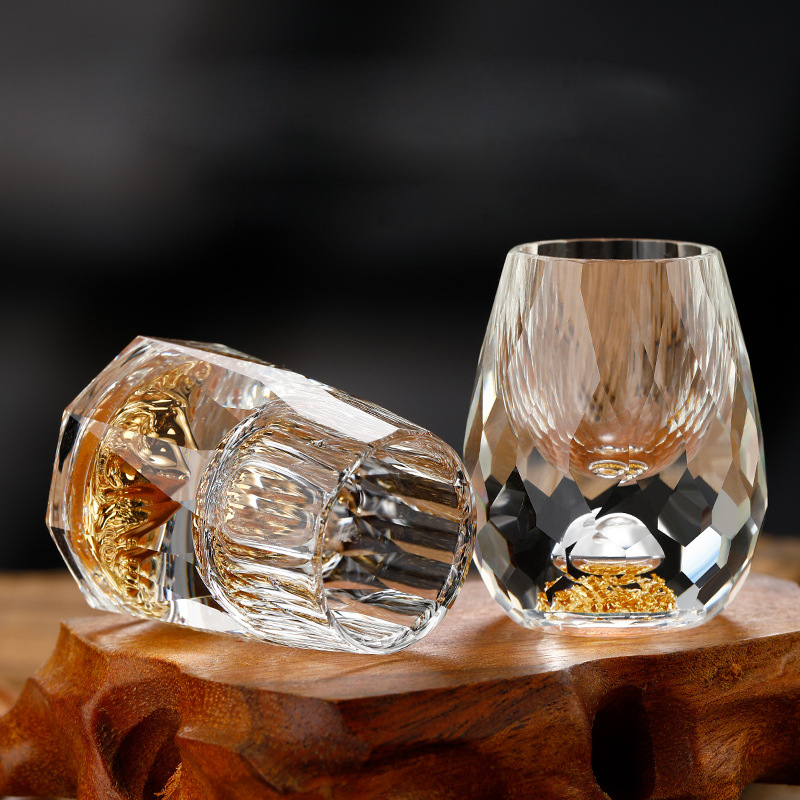 Crystal Glass Wine Glasses Gol - Wine Vodka Beer avis et prix