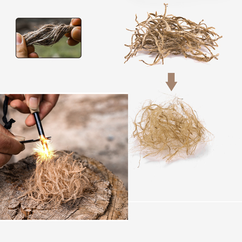 Outdoor Mini Wax Hemp Rope Por - Whiskey Stone Set avis et prix