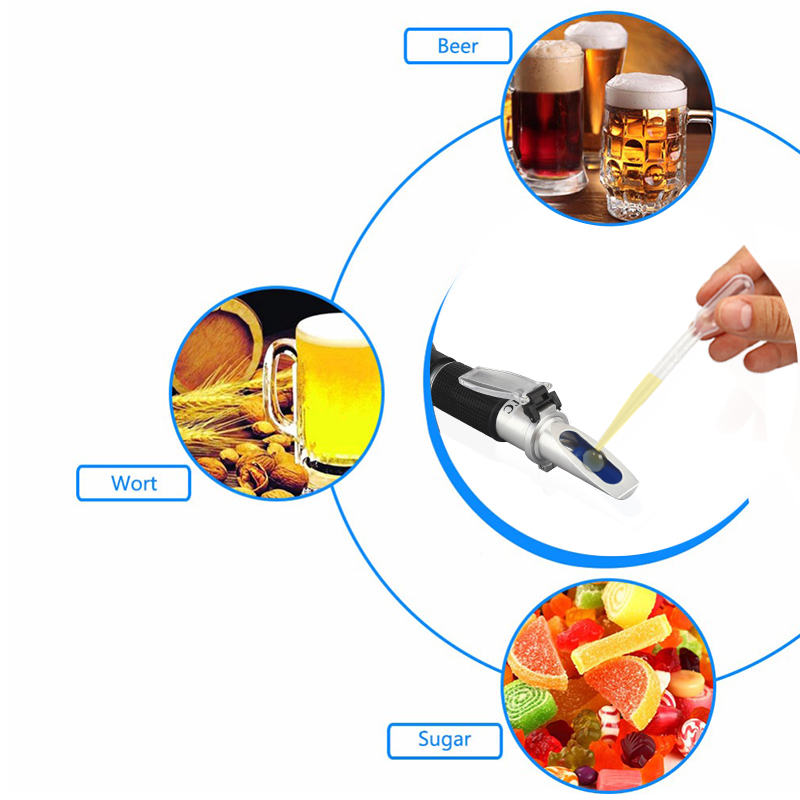 Hand-held Refractometer Single - Wine To Beer Alcohol avis et prix
