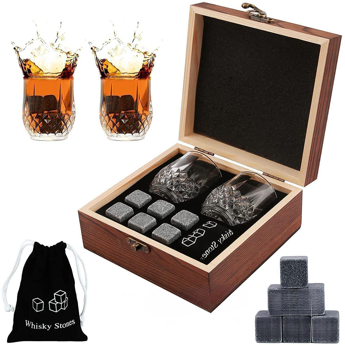 Christmas Valentine's Gift Whi - Whiskey Stone Set avis et prix