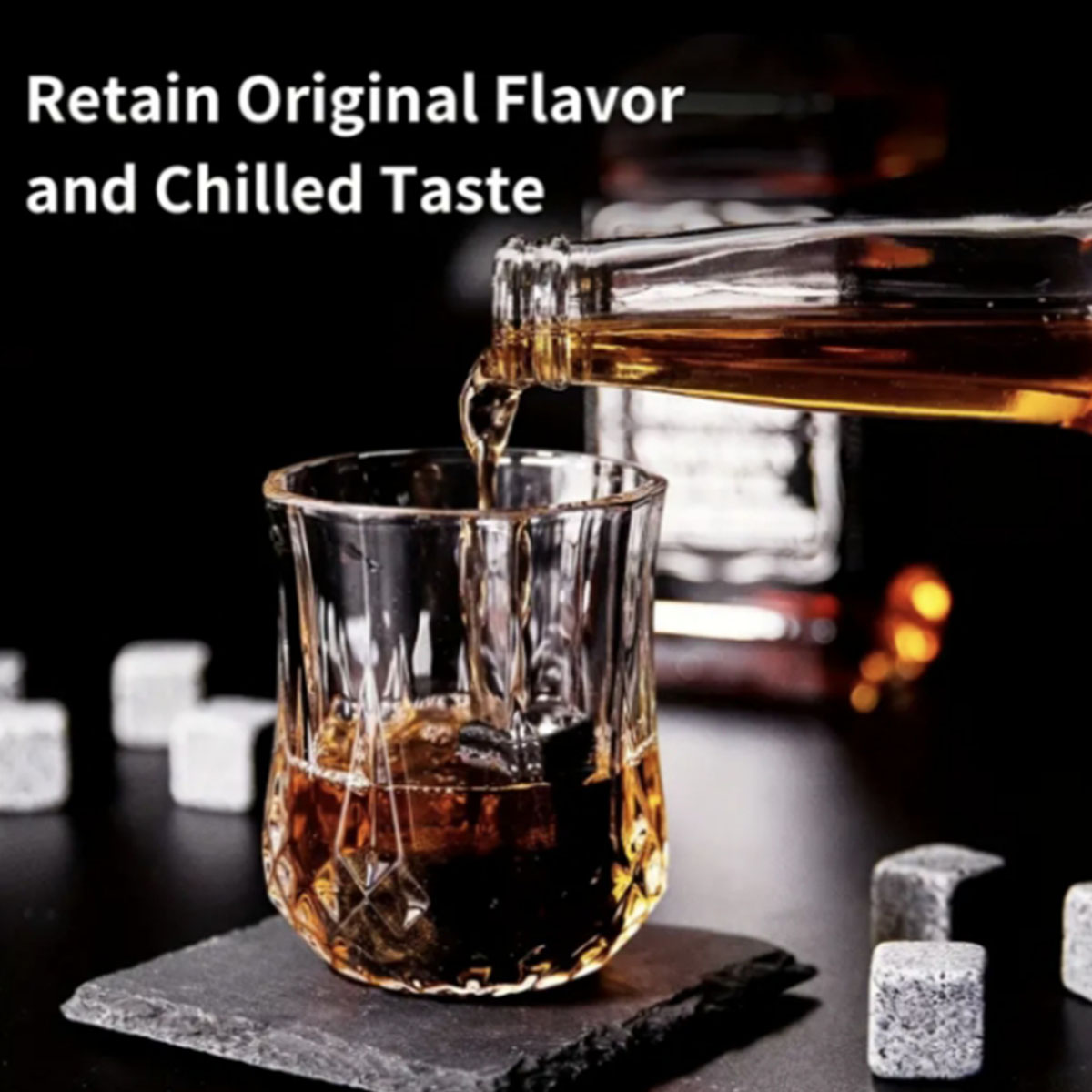 Christmas Valentine's Gift Whi - Whiskey Stone Set avis et prix