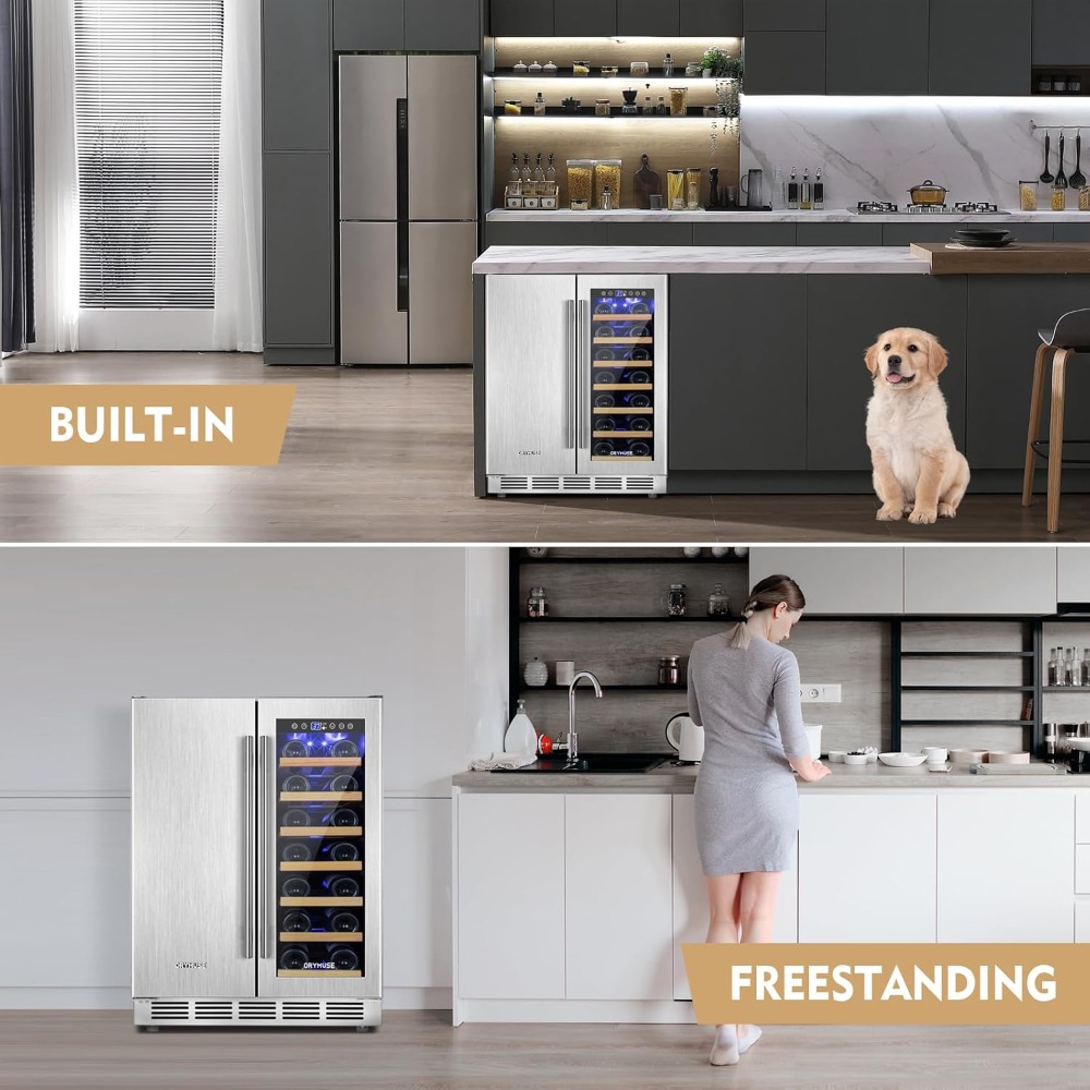 Wine and Beverage Refrigerator - Wine Beer Dual Zone avis et prix