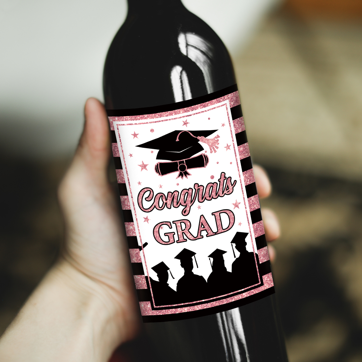 6pcs Congrats Grad Class 2026  - Wine In Beer Bottle avis et prix