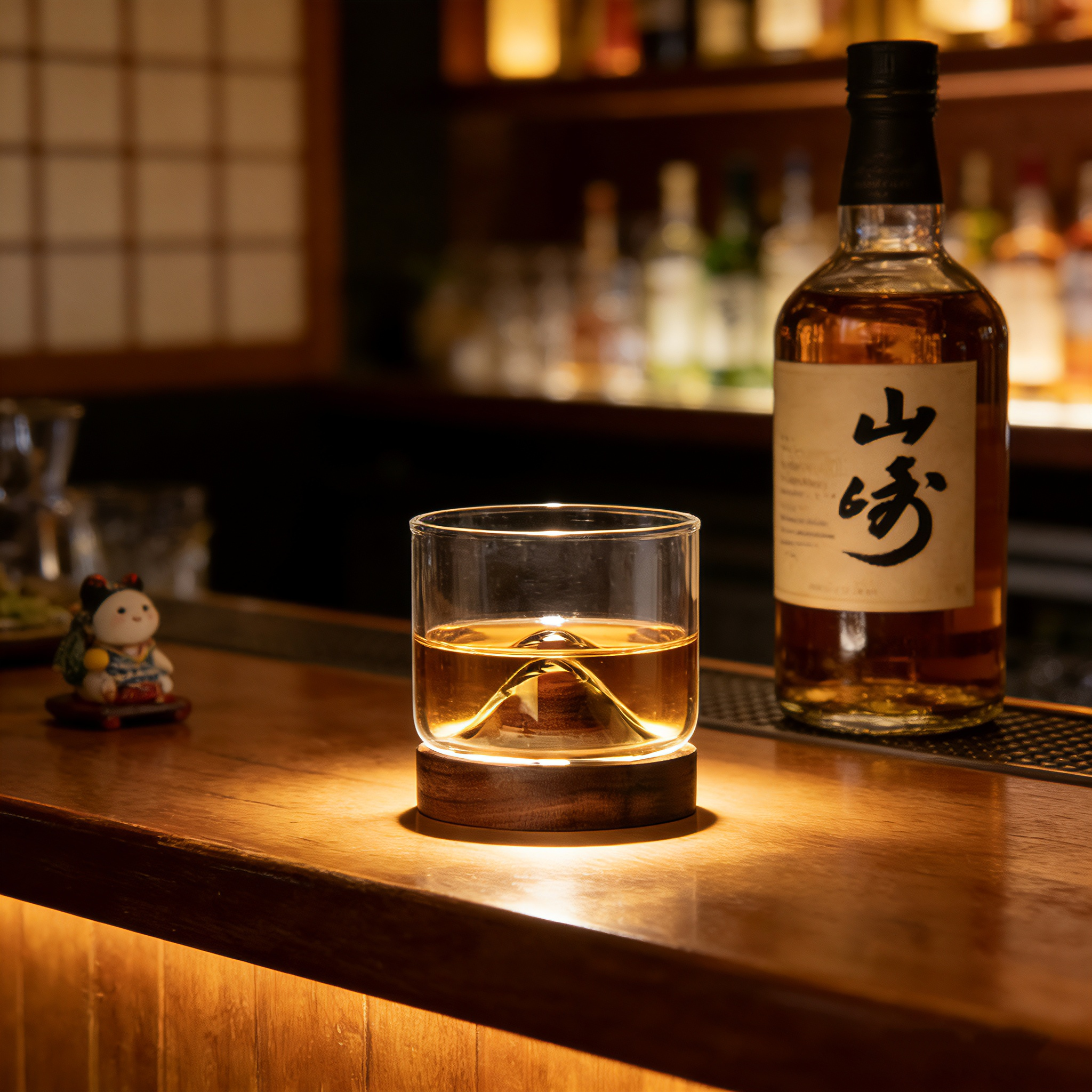 Japanese Style Walnut Coaster  - Wine Vodka Beer avis et prix