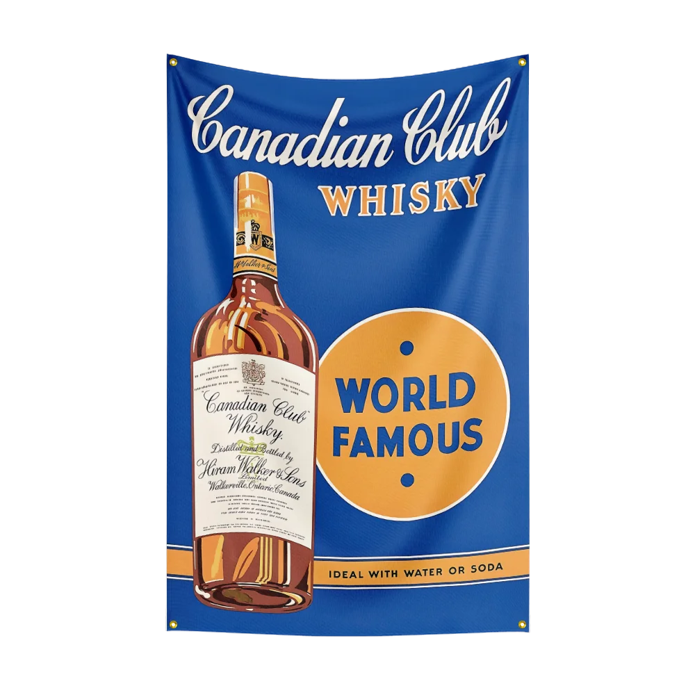 3×5ft whisky C-canadian clubs  - Wine To Beer Alcohol avis et prix